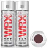 2X WRX Flat Burgundy Spray Paint 400ml Spray Paint
